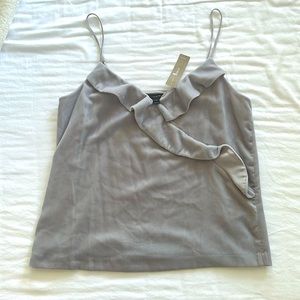 J.Crew ( NWT) Velvet ruffle cami size 4